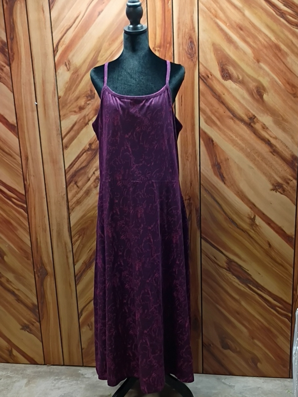 Pact Plum Organic Cotton Fit And Flare Open Back Maxi Dress Size XXXL - Picture 3 of 10